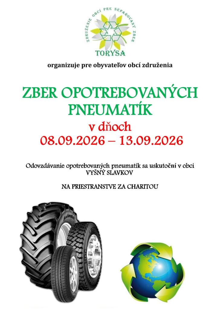 Zber opotrebovaných pneumatík