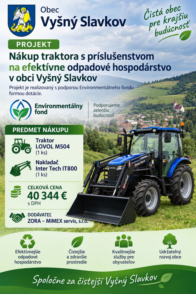 Skvelá správa: Získali sme dotáciu na&nbsp;nový traktor! 