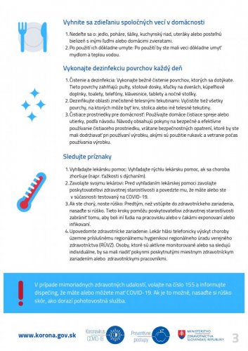 Nové odporúčania v súvislosti s COVID 19 Nové odporúčania v súvislosti s COVID 19