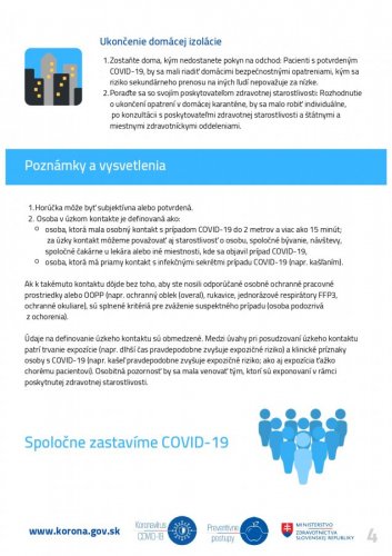 Nové odporúčania v súvislosti s COVID 19 Nové odporúčania v súvislosti s COVID 19